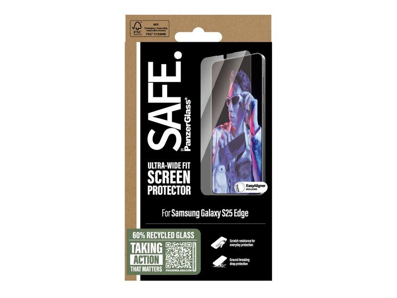 SAFE. Displayschutz Ultra-Wide Fit Displayschutz für das Samsung Galaxy S25 Edge