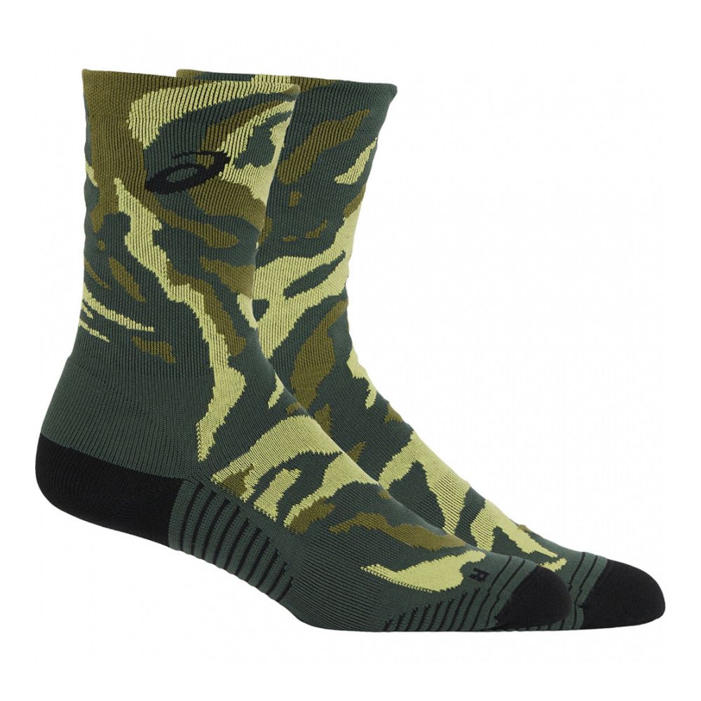 Asics COLOR CAMO RUN - Chaussettes rain forest/cactus/glow yellow