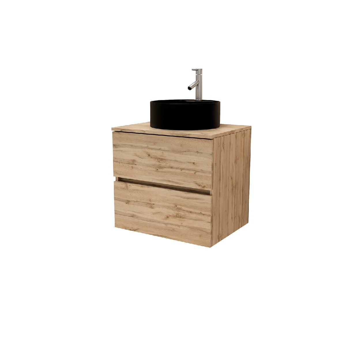 AURLANE TIMBER - Meuble salle de bain 80 cm