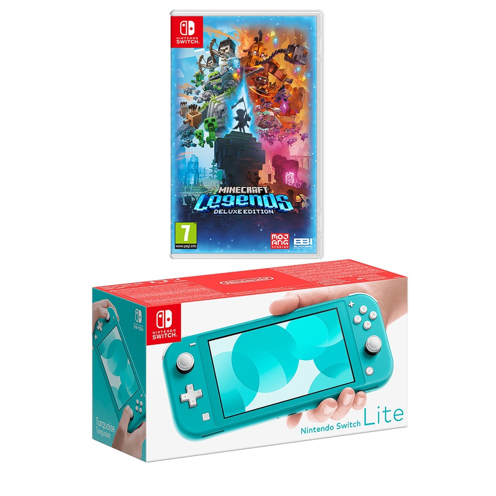 Nintendo Switch Lite (Türkis) & Minecraft Legends Deluxe Edition