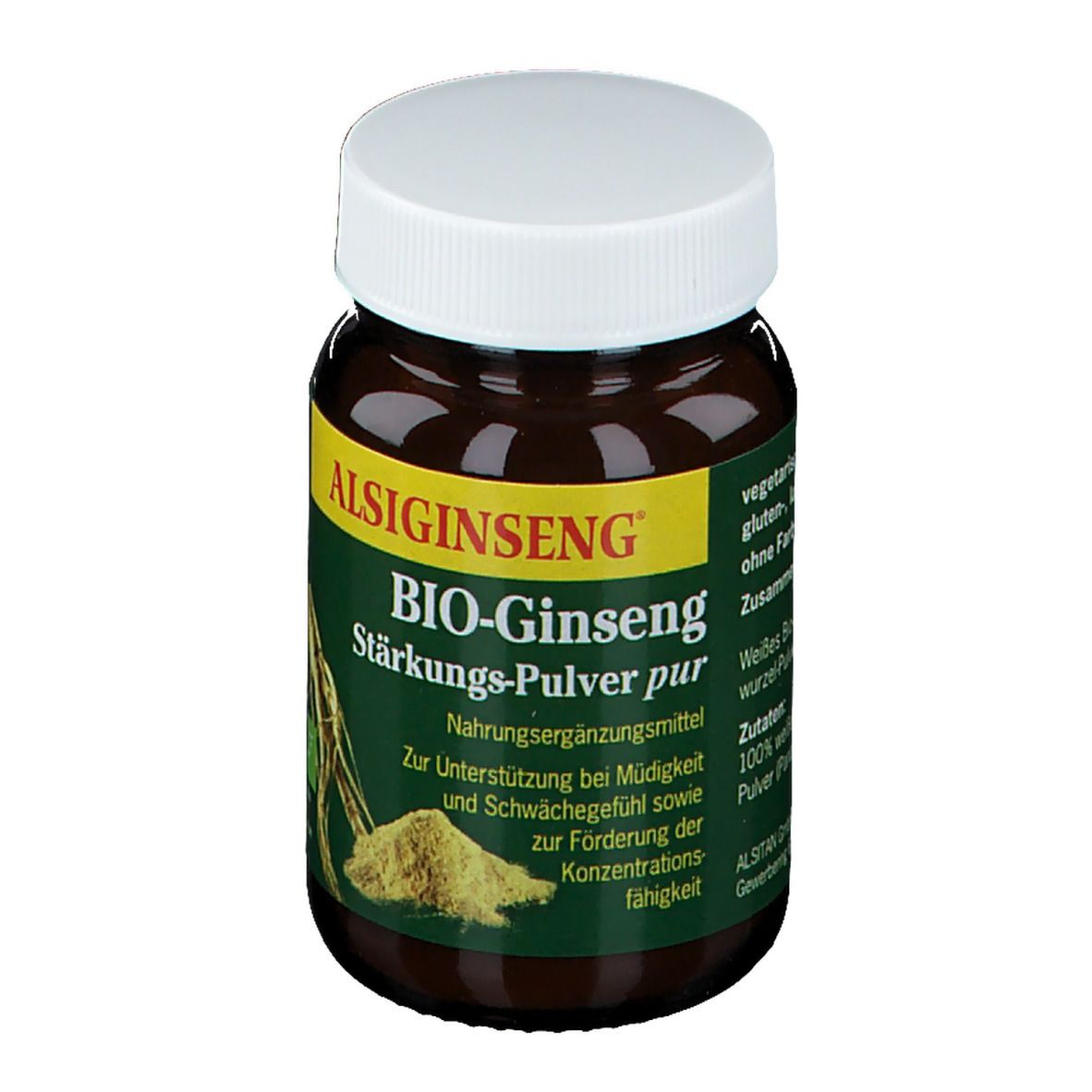 ALSIGINSENG® BIO-Ginseng Stärkungspulver pur