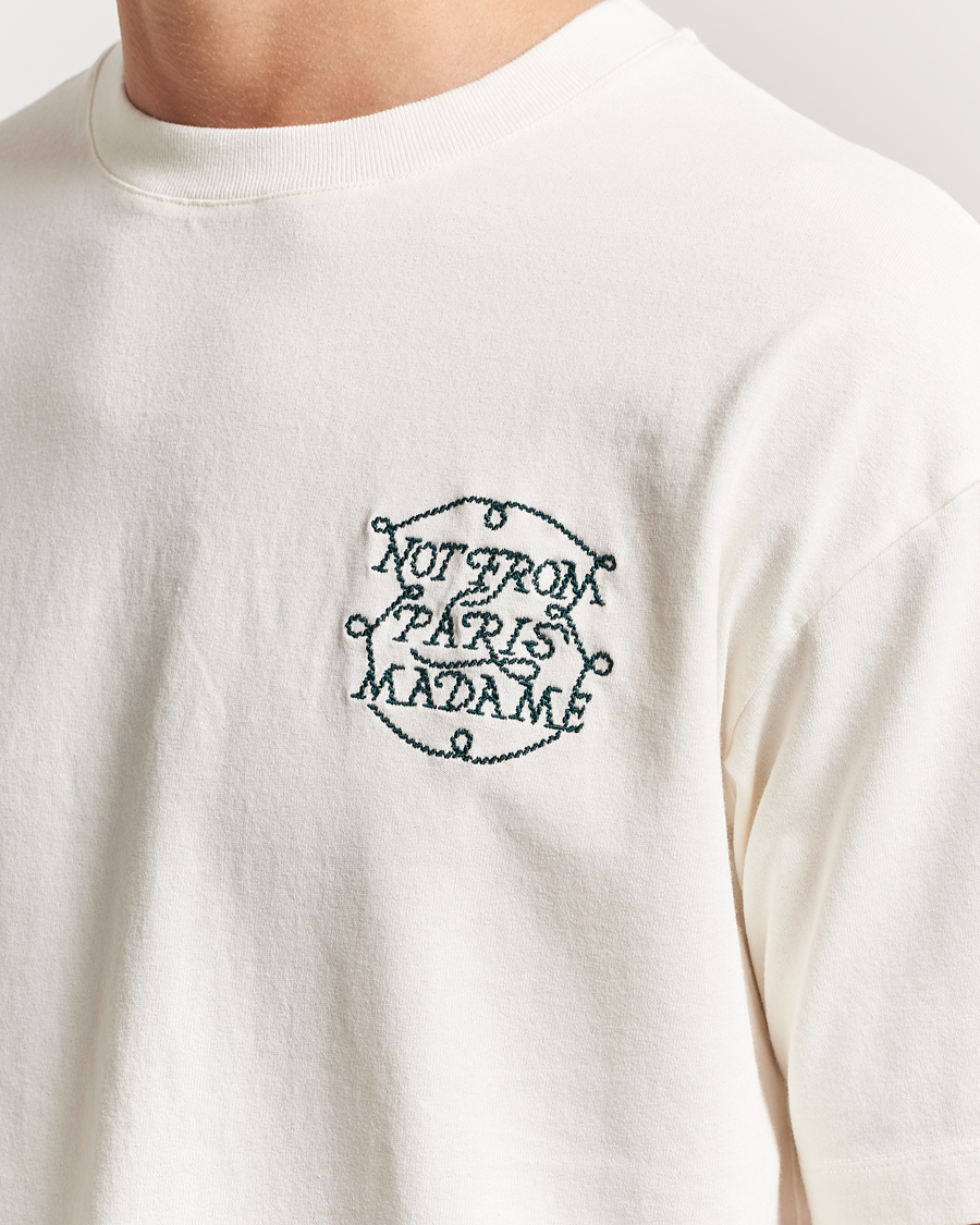 Drôle de Monsieur Slogan Tresses T-Shirt Off White