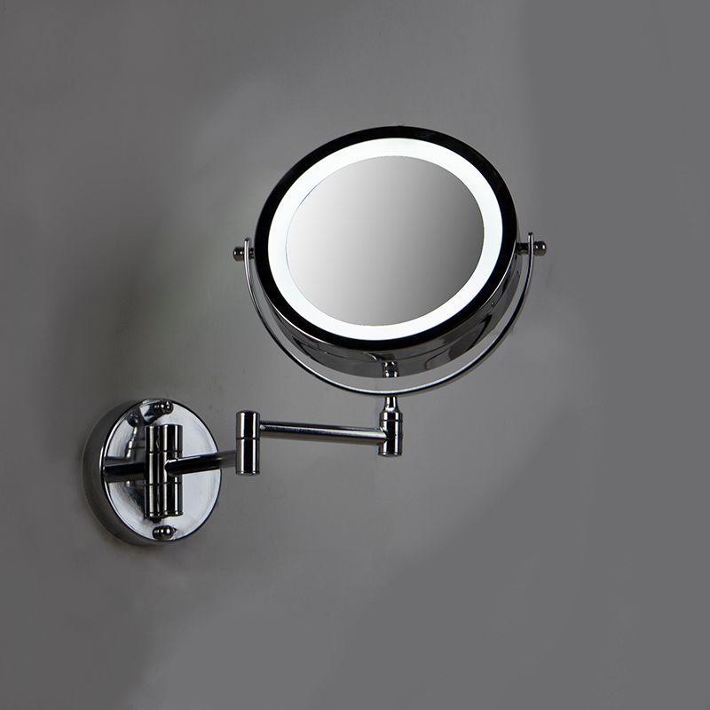 Design wandspiegel chroom incl. LED dim to warm verstelbaar IP44 - Vicino