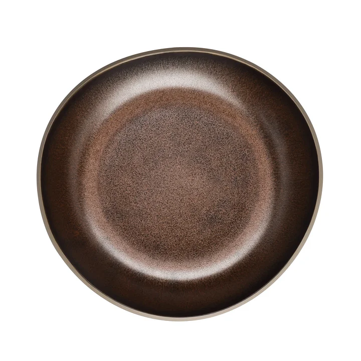 Rosenthal - Junto Teller Ø 22 cm tief, bronze
