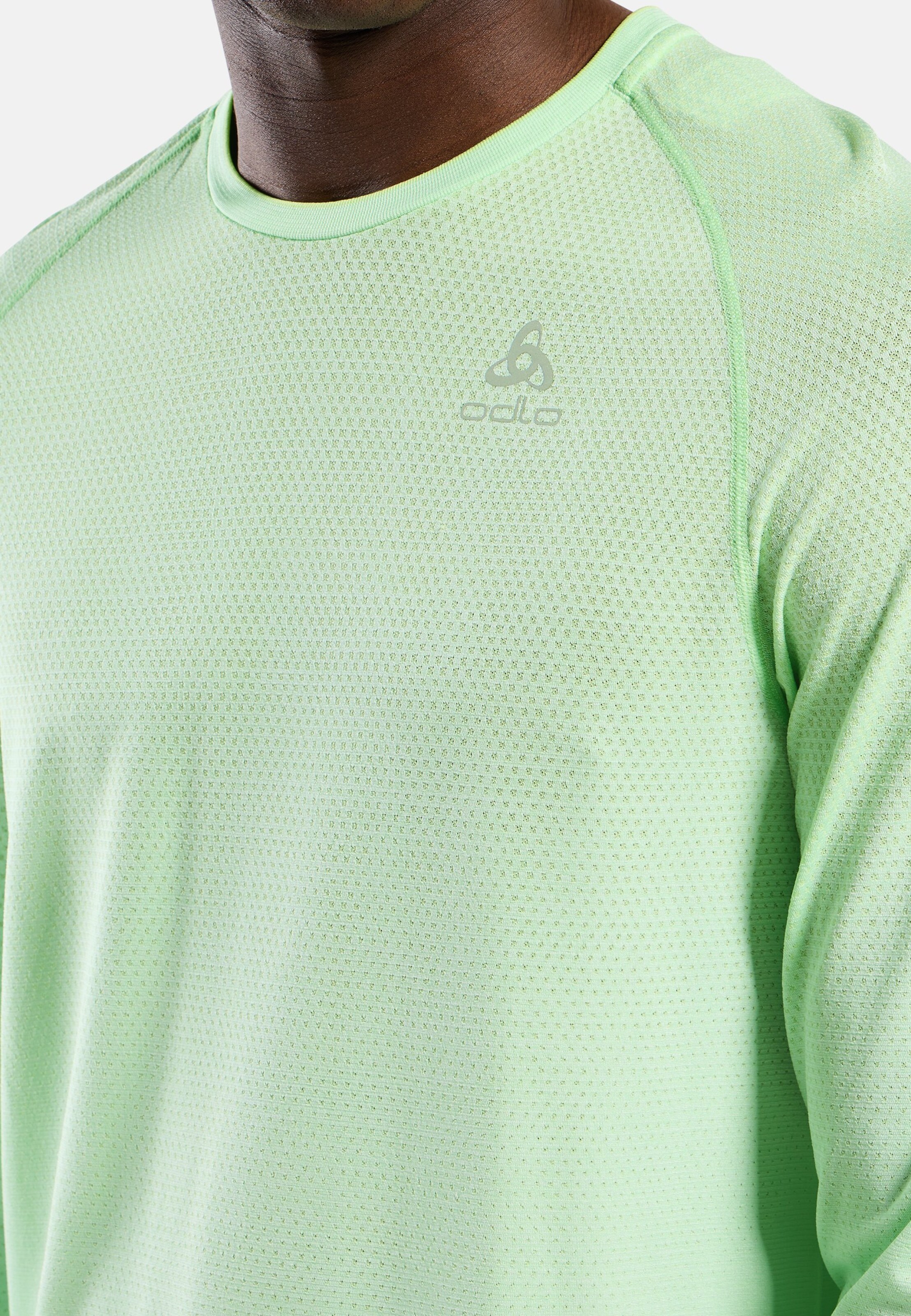 Essentials Seamless Langarm-Laufshirt in ambrosia melange