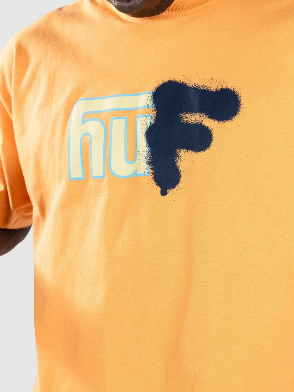 HUF Upside Downtown T-Shirt tangerine