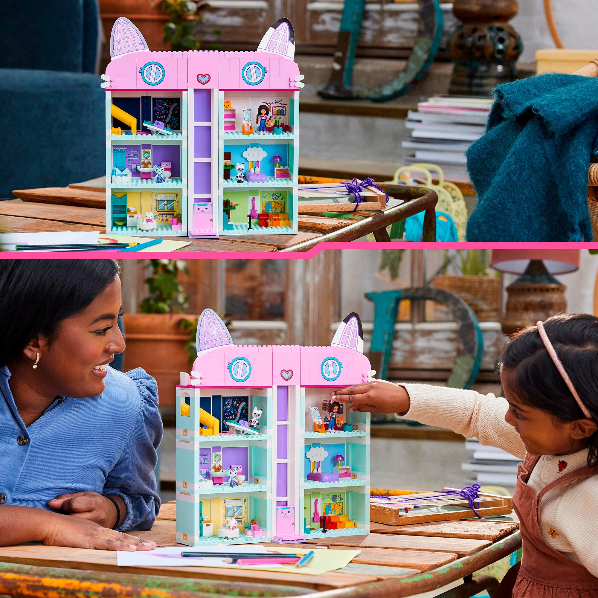 LEGO Konstruktionsspielzeug Gabby's Dollhouse Gabbys Puppenhaus
