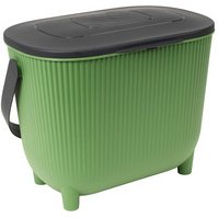 Poubelle à compost avec filtre, vert/anthracite