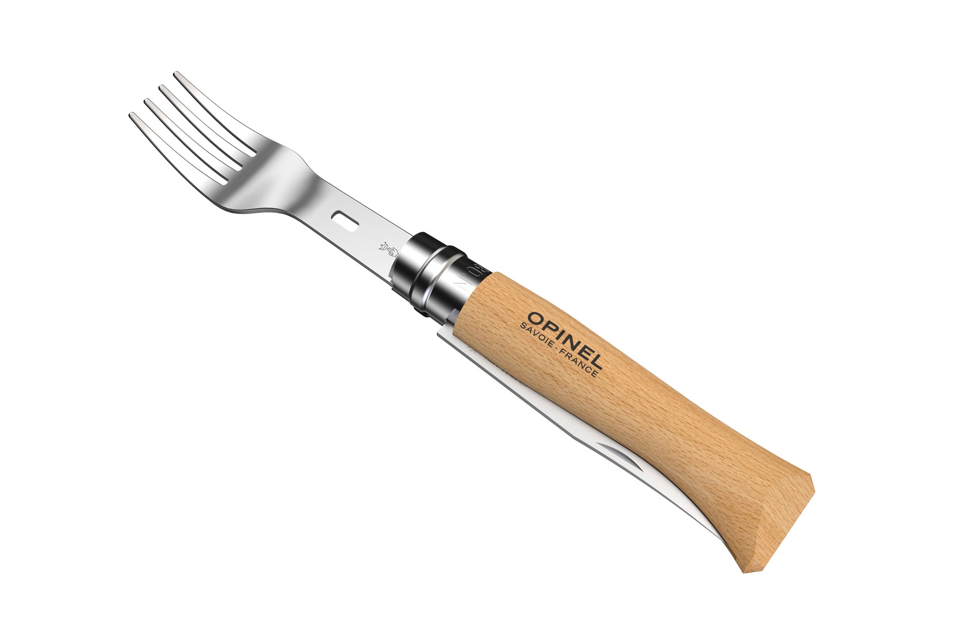 Opinel Picnic Plus 4-delig RVS reisbestek