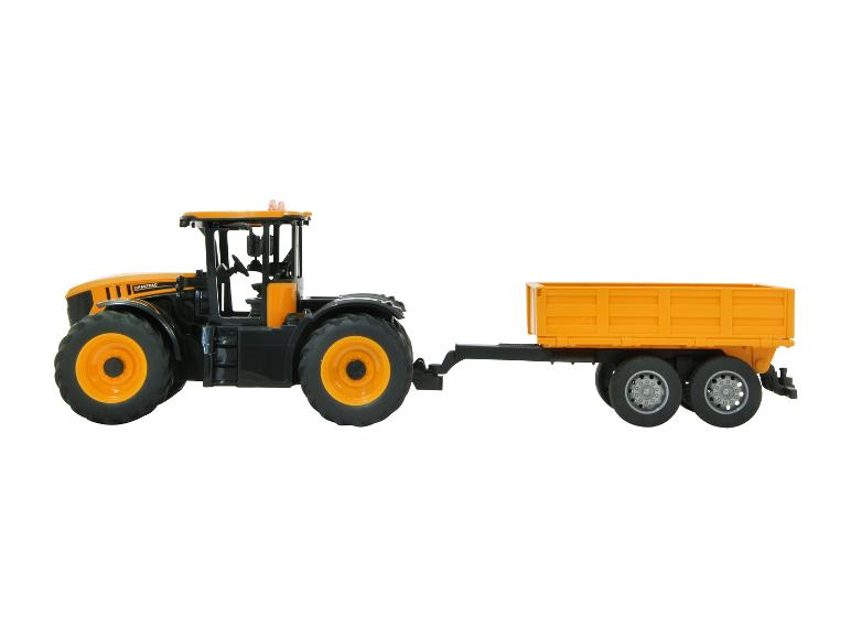 Tractor met kiepwagen
