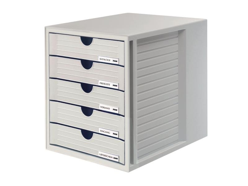 HAN Schubladenbox SYSTEMBOX A4 Grau Schubladenbox
