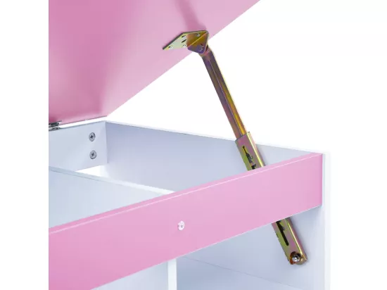Bureau pour enfants Inclinable Rose et blanc