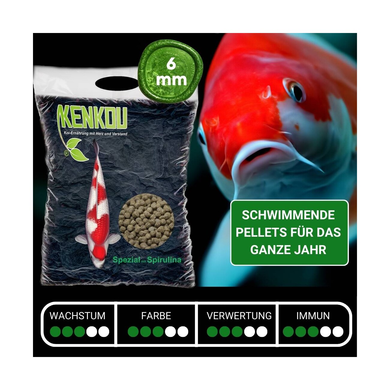KENKOU Spezial mit Spirulina 6mm 5 kg