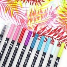 Feutre double pointe ABT DUAL BRUSH PEN, tons gris