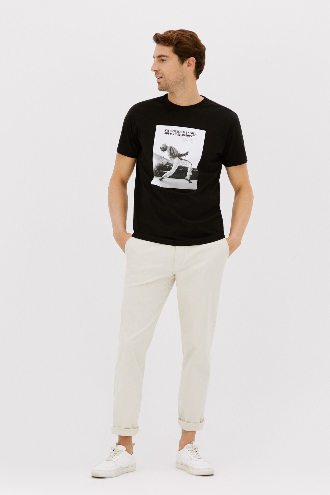 Camiseta oficial do Freddie Mercury - Preta
