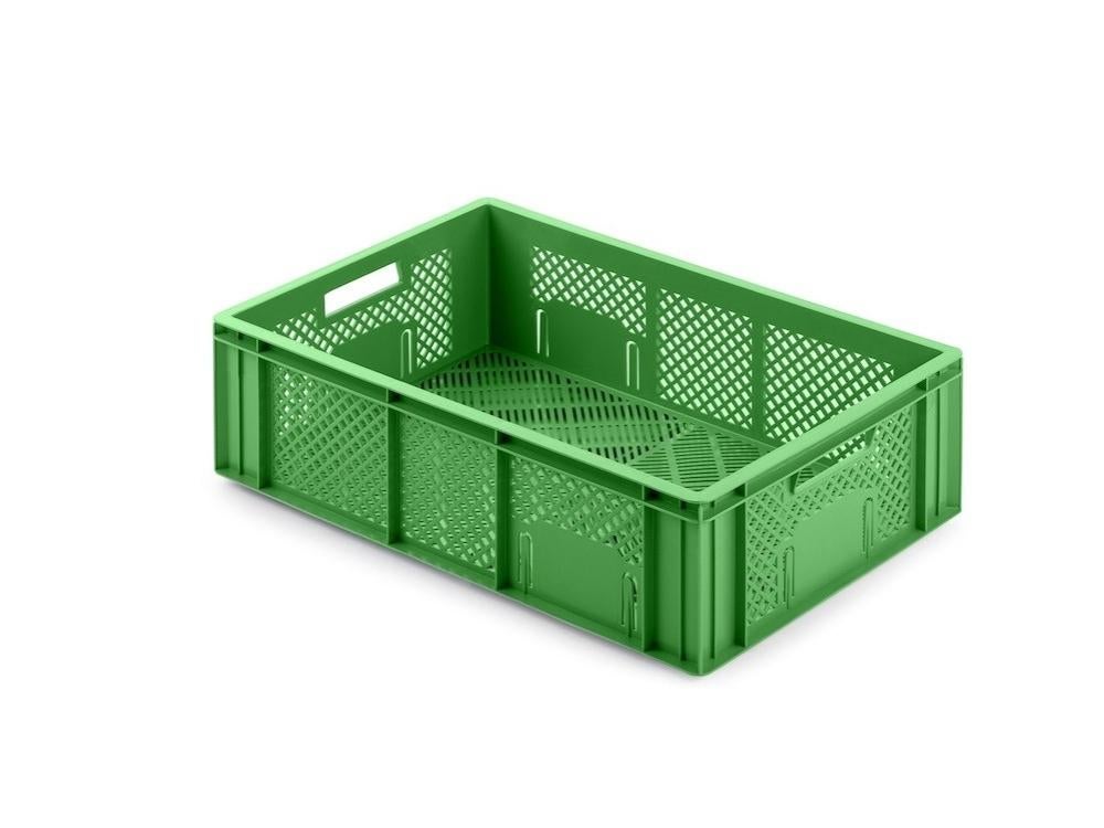 PROREGAL Voordeelset 10 x Eurobakken Fruit- en Groentebox HxBxD 17,1 x 40 x 60 cm 33 Liter Groene Fruit- en Groentekrat Fruitmand Transportbox