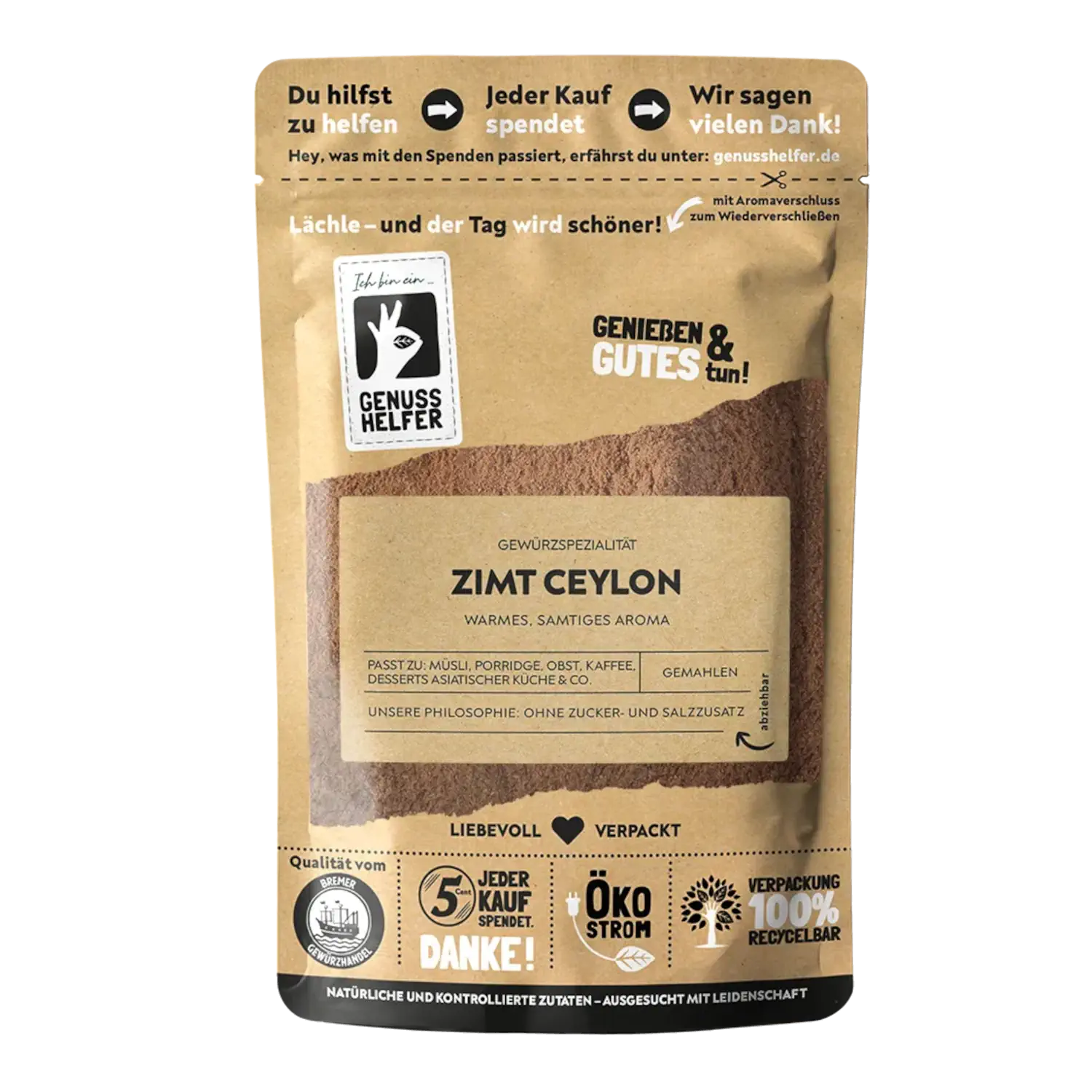Zimt Ceylon, gemahlen