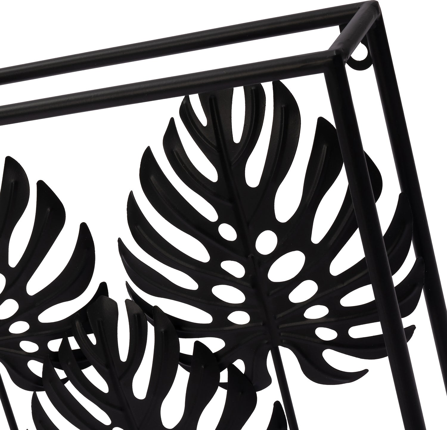 Intratuin tuin wanddecoratie bladeren zwart 108 x 10 x 45 cm