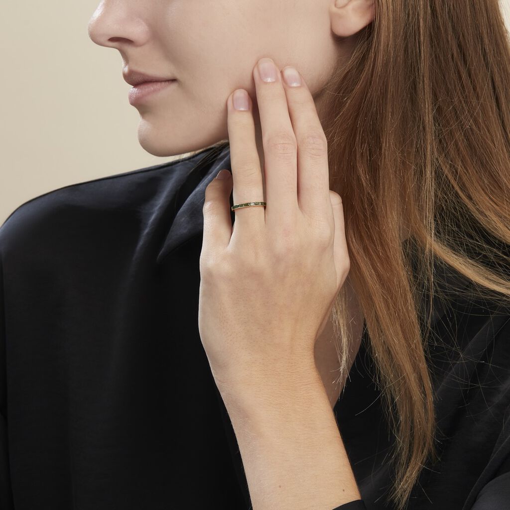 Bague Plaqué Or Jai Oxyde De Zirconium