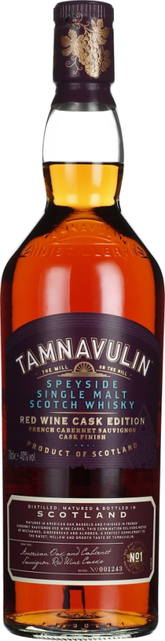 TAMNAVULIN RED WINE CASK EDITION CABERNET SAUVIGNON FINISH 70CL