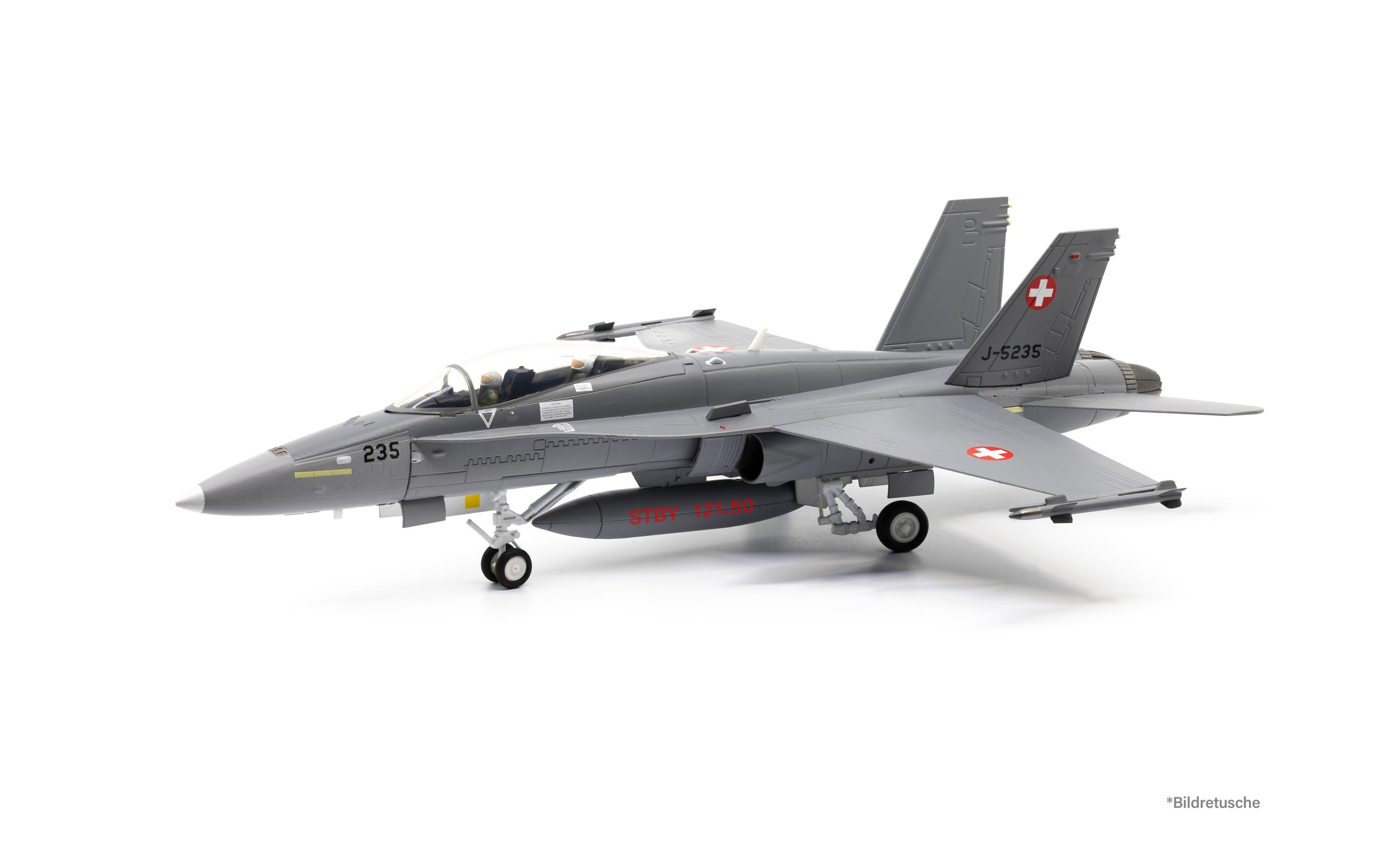 F/A-18D Hornet J-5232 Swiss Air Force 1:72Modell Kampfflugzeug der Schweizer Luftwaffe