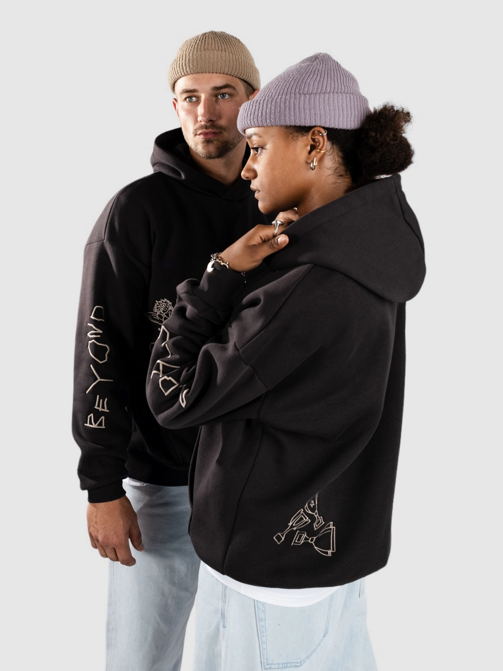 Beyond Medals Angel 2.0 Hoodie black/grey