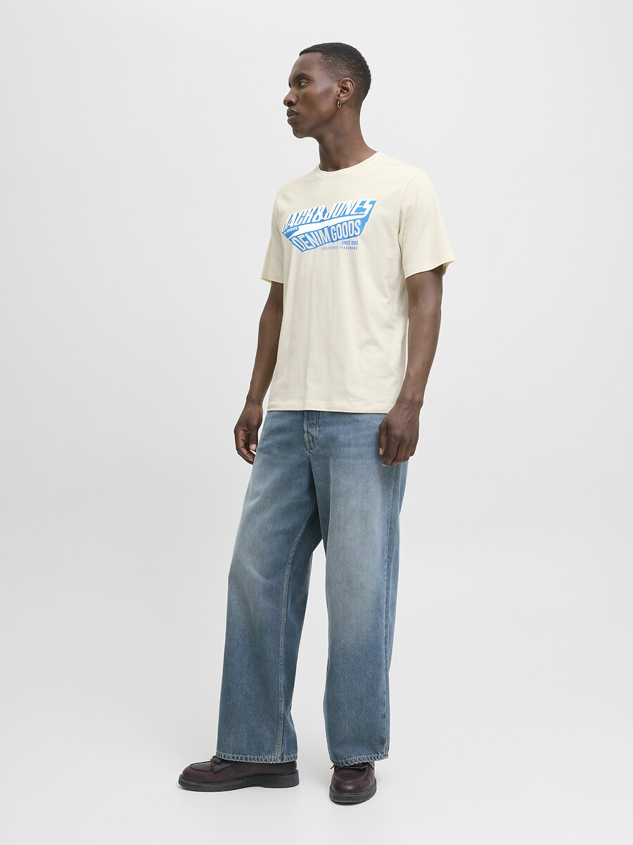 JACK & JONES<br>Camiseta de gola redonda com o logotipo Jje