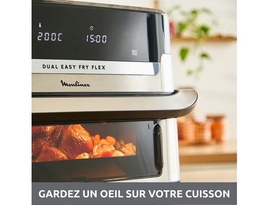 MOULINEX - Friteuse à air chaud EZ922DF0 Easy Fry Dual Flex