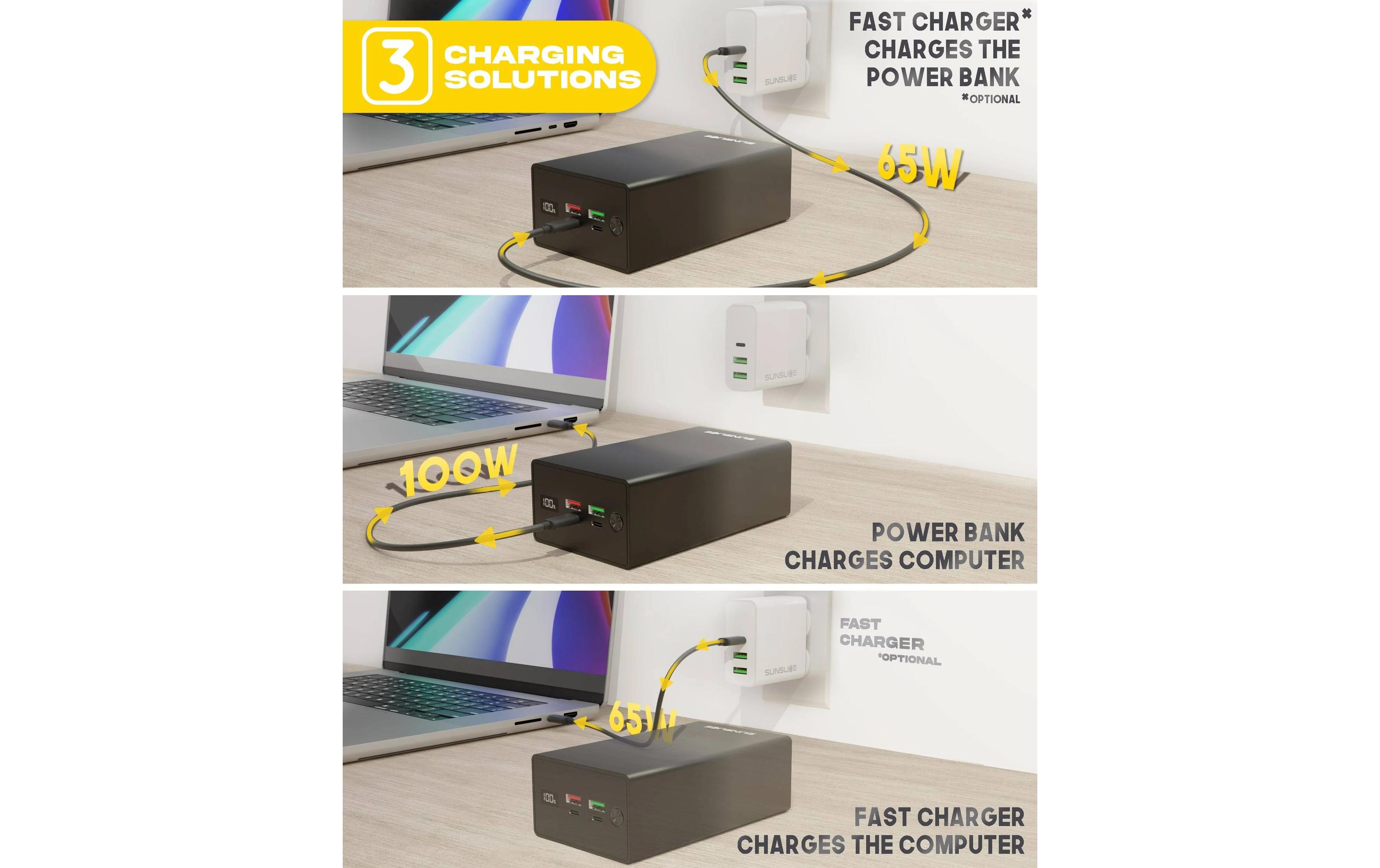 Powerbank Gravity 40 - Lap 40000 mAh<br>Hocheffiziente kompakte 40000 mAh PowerBank