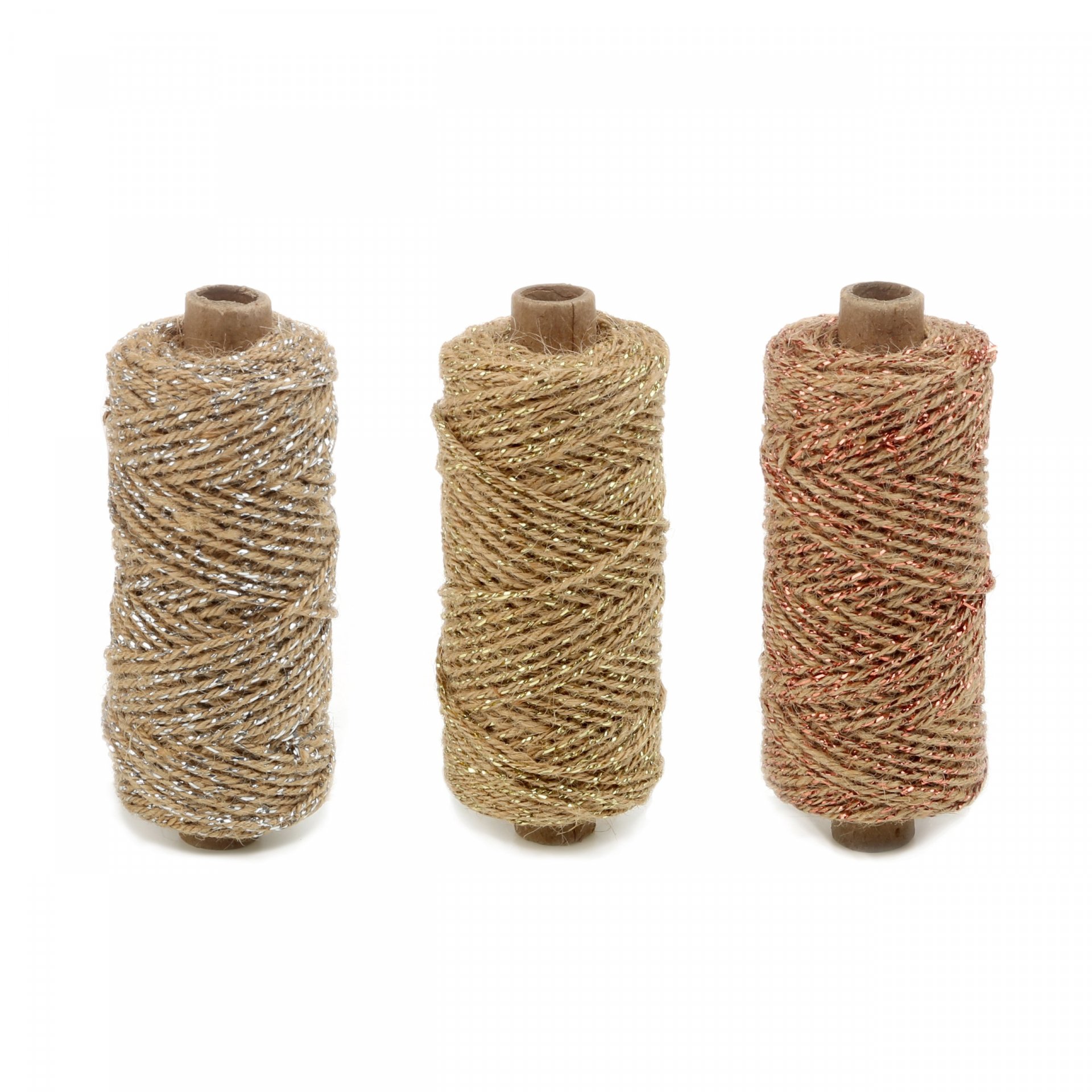 Flaxcord Deluxe Juteschnur m. Metallicfaden