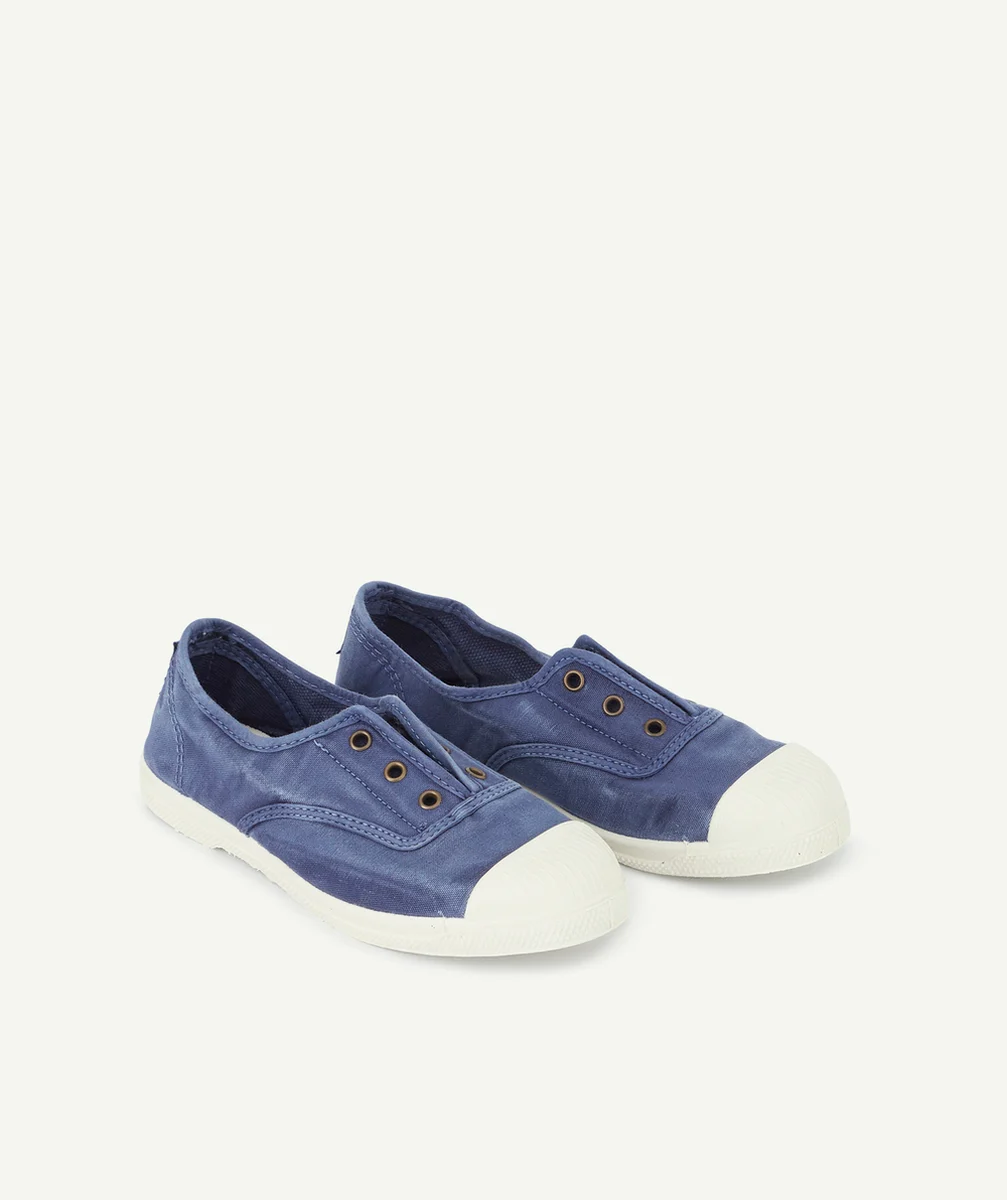 NATURAL WORLDBASKETS BASSES BLEUES EN TOILE FILLE
