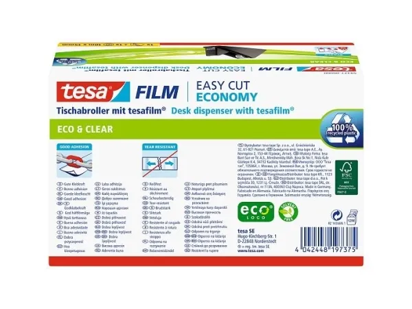 TESA 59327, 1,9 cm, 33 m, Plast, Sort, 1 stk