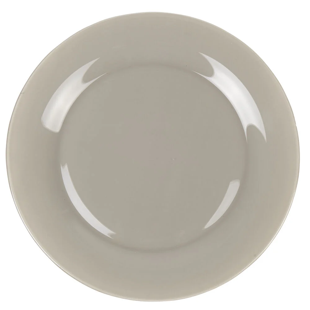 Assiette plate ronde Luminarc taupe Zana