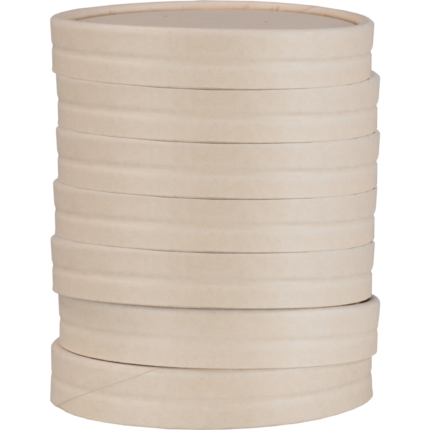 Deksel, soepbeker, Bamboepapier + PE, rond, Ø90mm, naturel