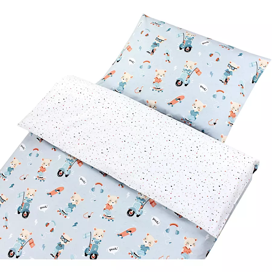 TupTam Kinder Bettwäsche Set 2-tlg blaubraun