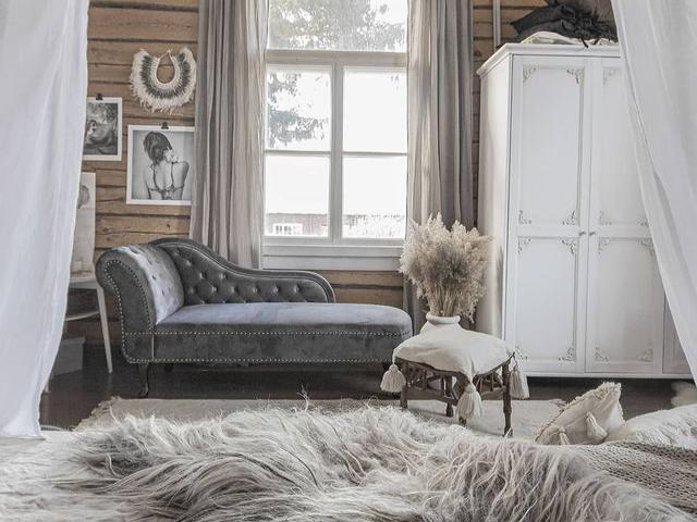 Linkszijdige chaise longue NIMES Fluweel Grijs