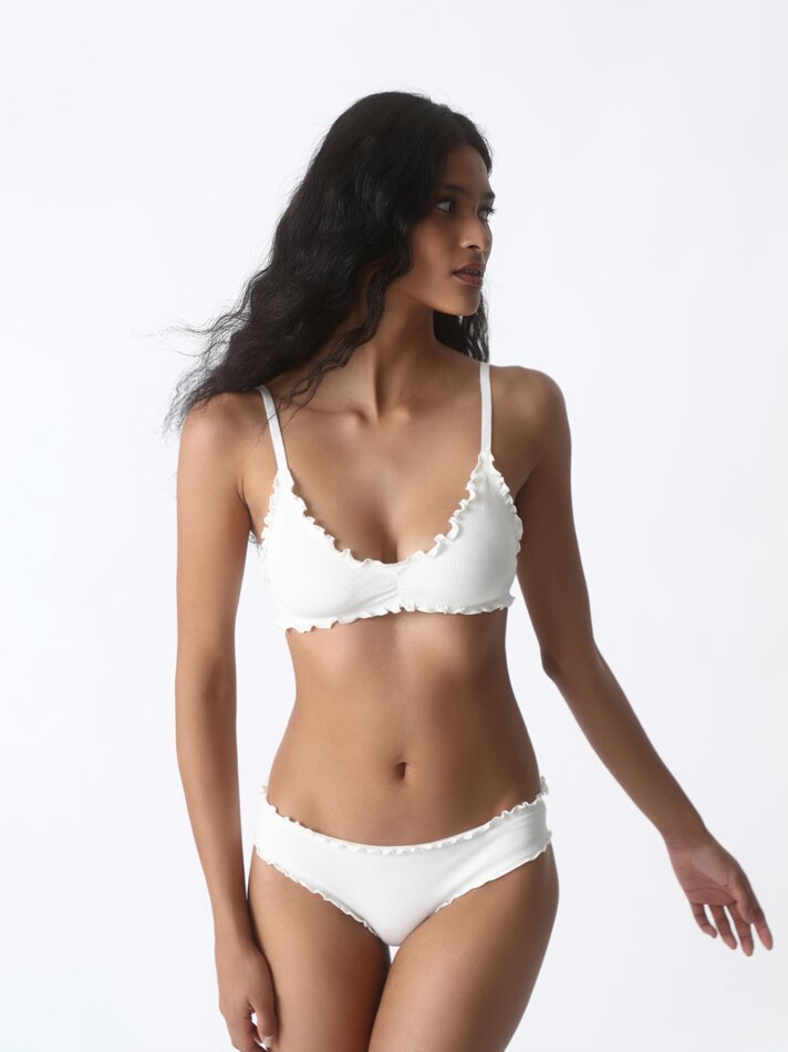 Conjunto com 2 sutiãs sem costura - Branco
