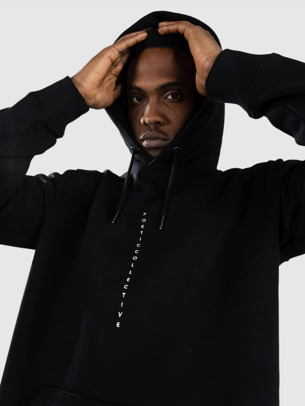 Poetic Collective Flower Hoodie black