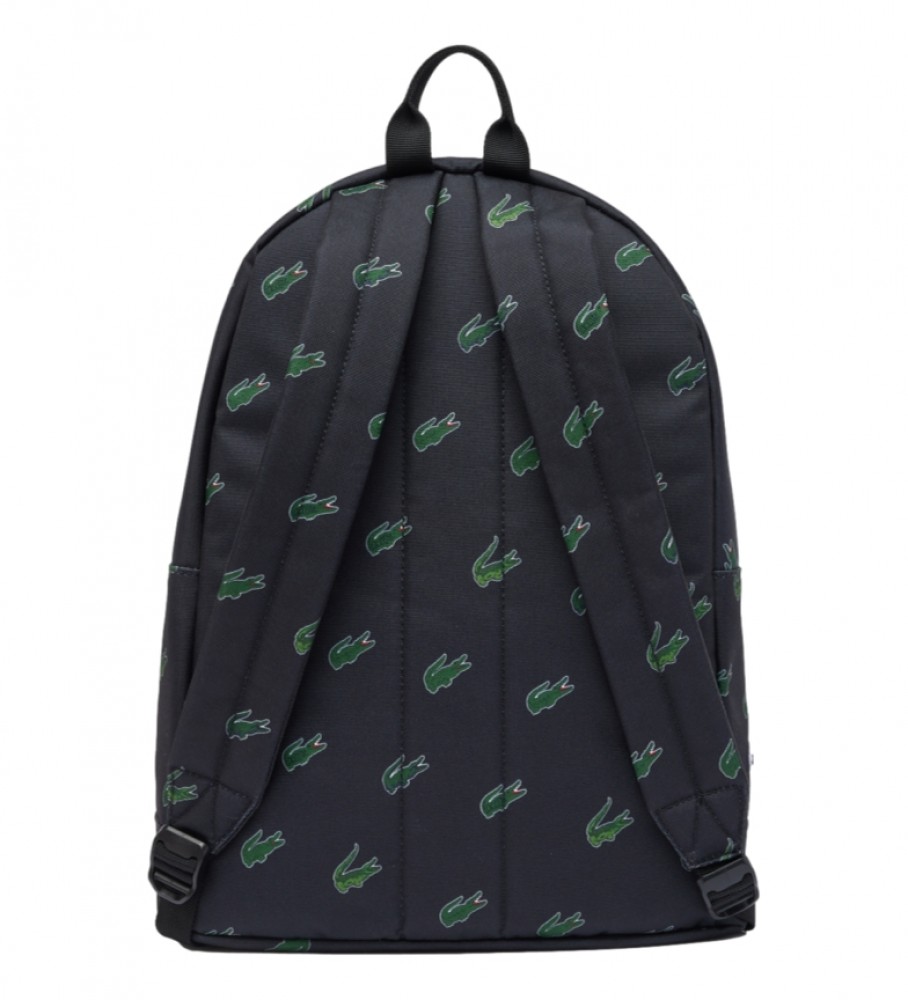 Mochila Lacoste com estampa azul marinho