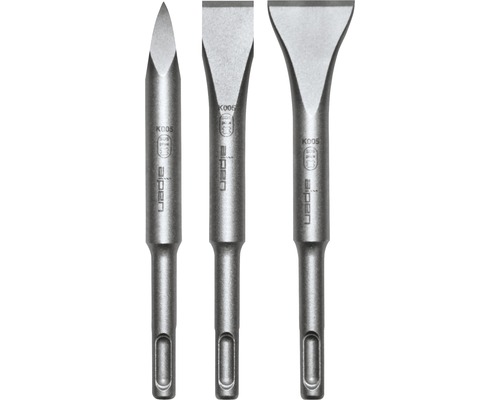 SDS-plus korte beitelset Alpen 3-delig