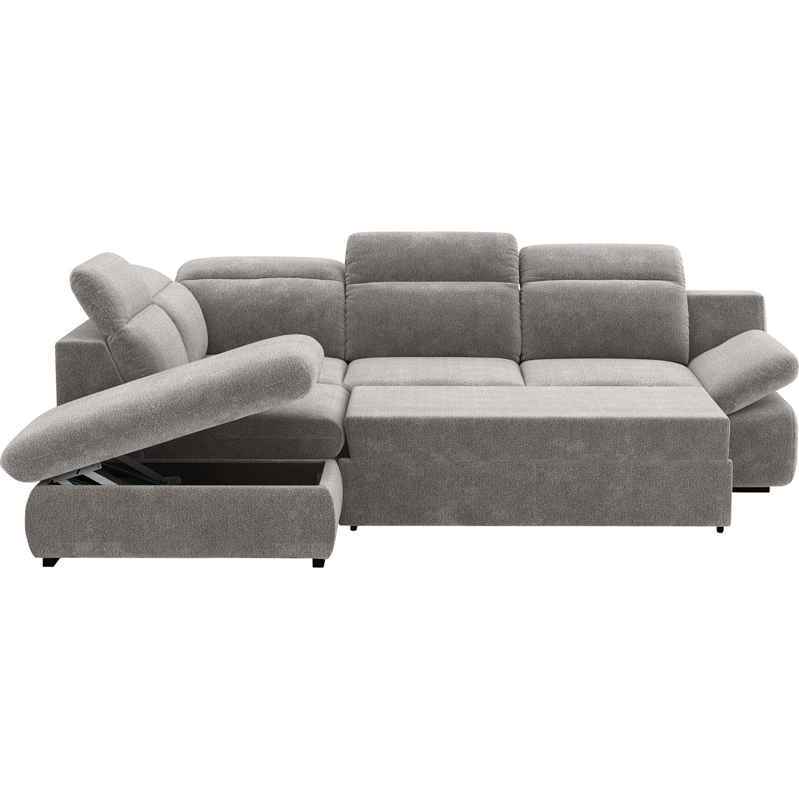 Ecksofa Lorena Stoff, Ottomane links