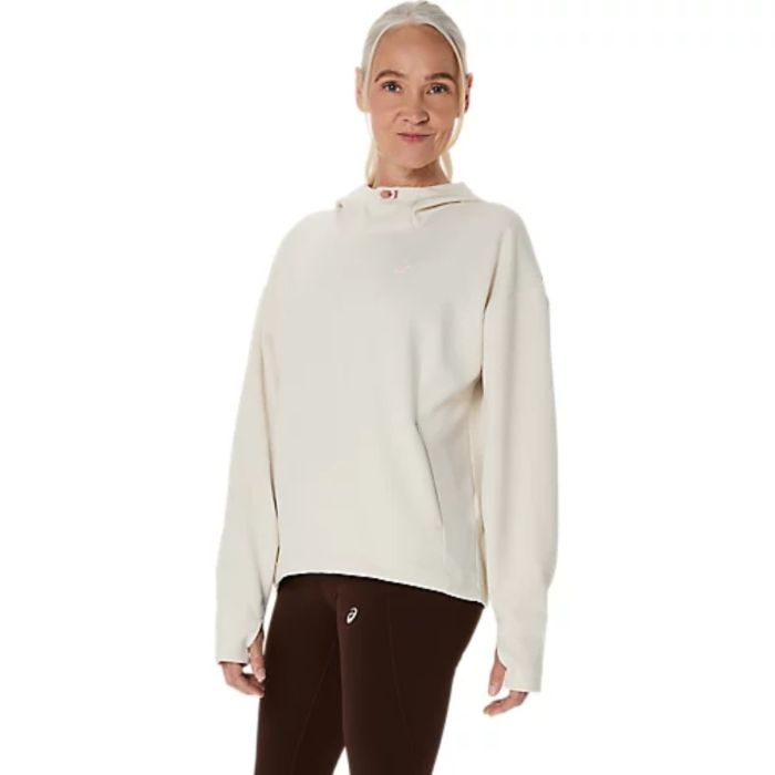 Asics Dame Trøjer Nagino Run Adjustable Hoodie Hvid