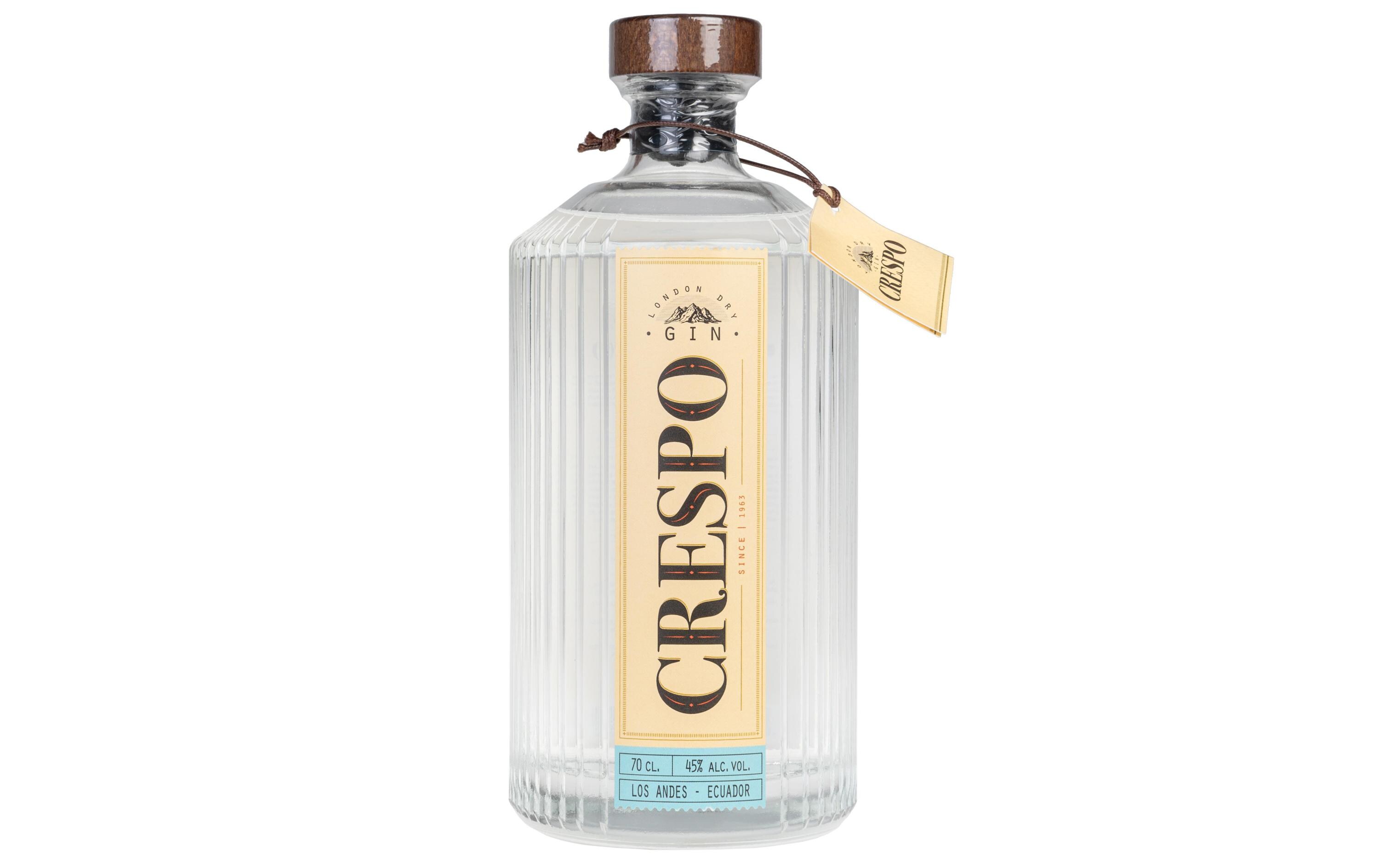 Crespo London Dry Gin 0.7 lFruchtige Wacholder-Spirituose auf Basis von Zuckerrohr