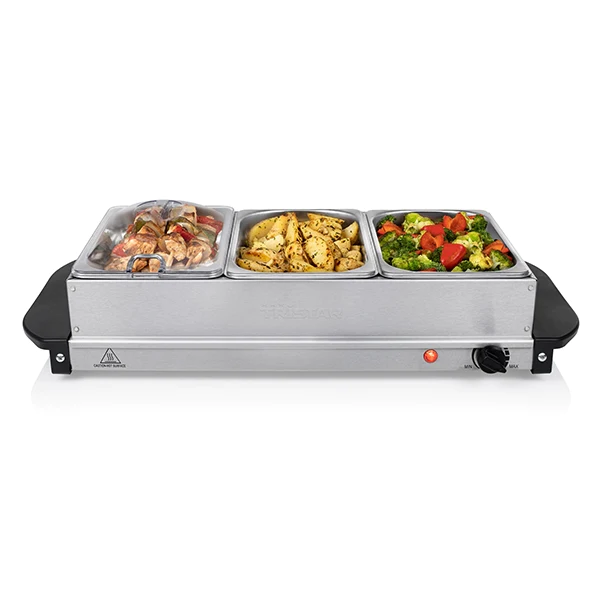 Chauffe plat 3 compartiments 4,2 L - 200 W Princess