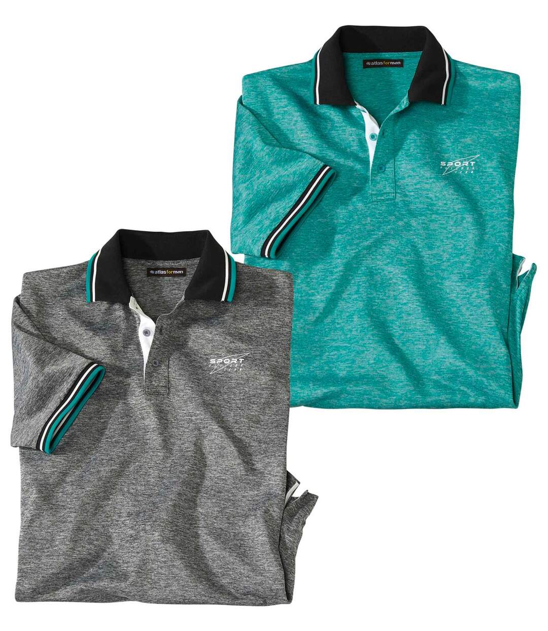 Lot de 2 Polos Flammés Sport Outdoor