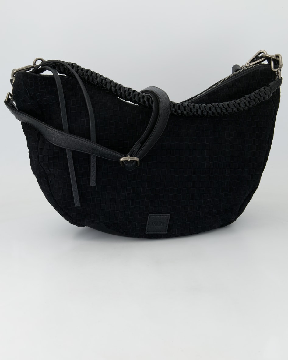 FREDsBRUDER Natural Flow Hobo Handtasche in Schwarz