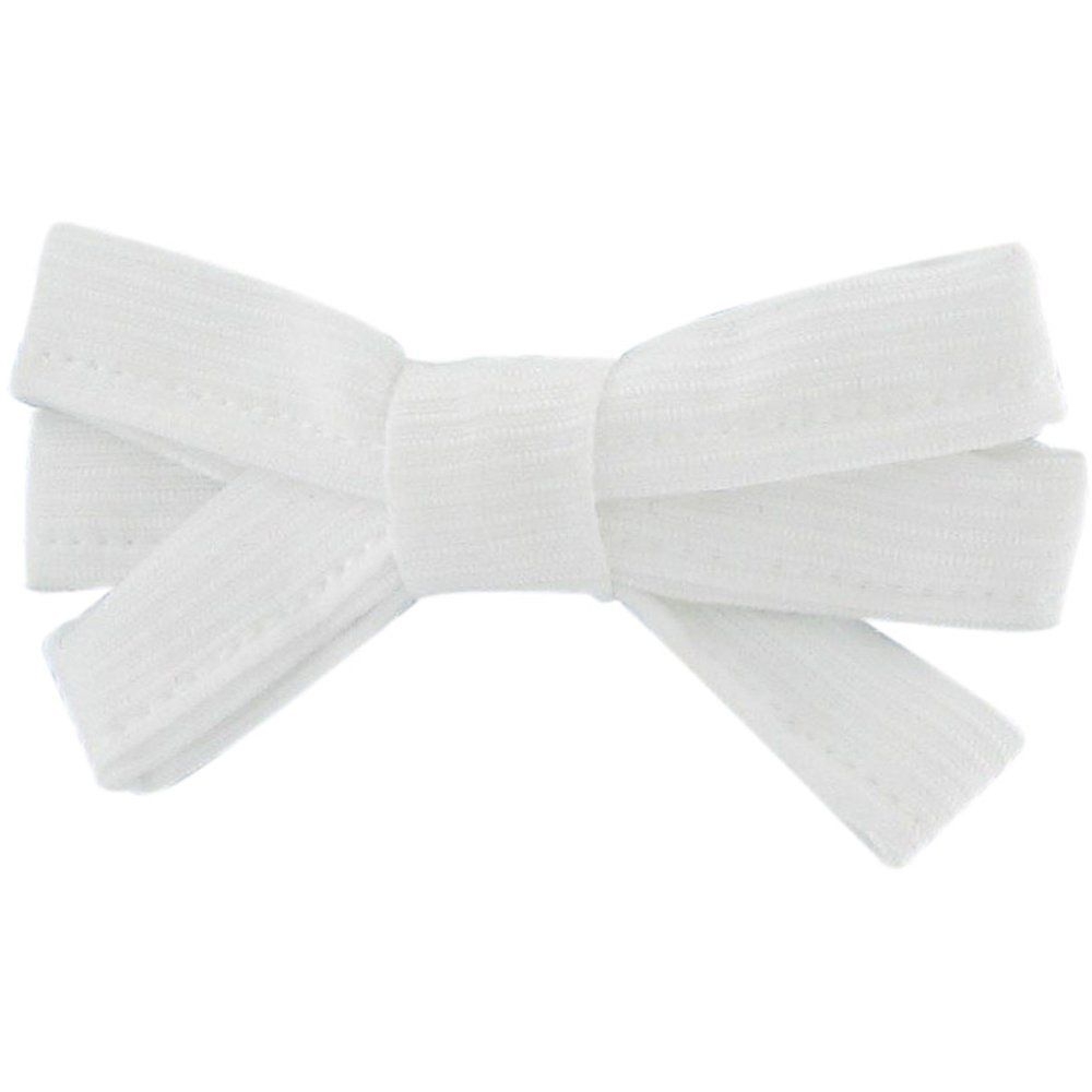 Barrette Noeud Ruban Blanc