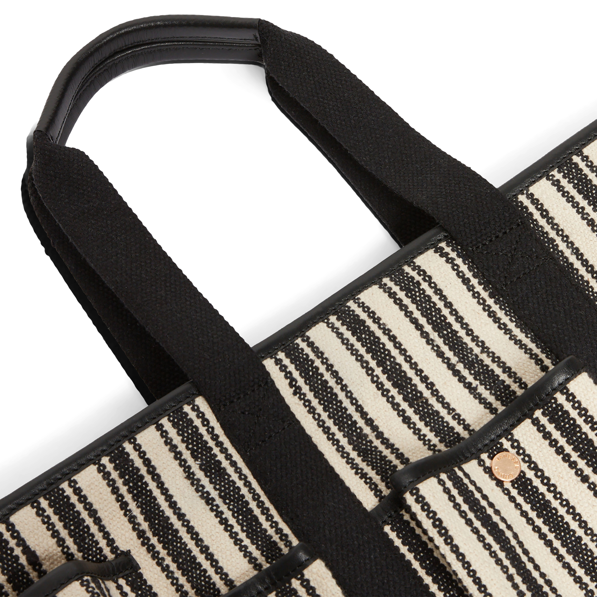 Cabas L en toile de coton mélangé | Multicolore
