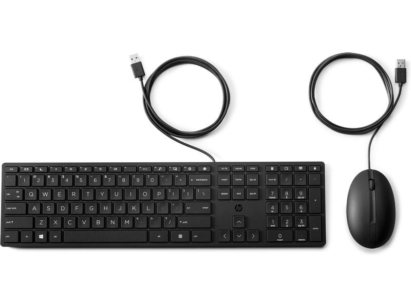 HP Tastatur-Maus-Set 320MK Keyboard und Mouse im platzsparenden Design