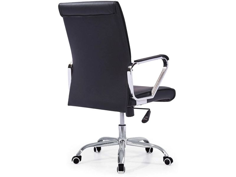 Contini Bürostuhl Comfort Schwarz Drehbarer Stuhl mit Armlehnen